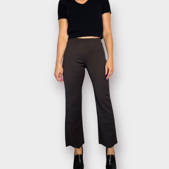 Y2K Italian Brown Wool Flare Pants‎ - Picture 1 of 5